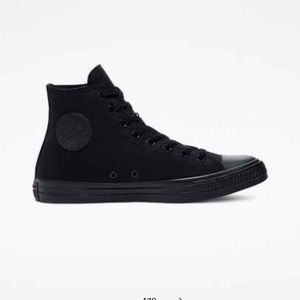 All black converse high tops